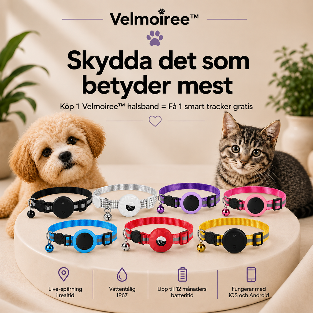 Smart halsband för katter – Velmoiree™